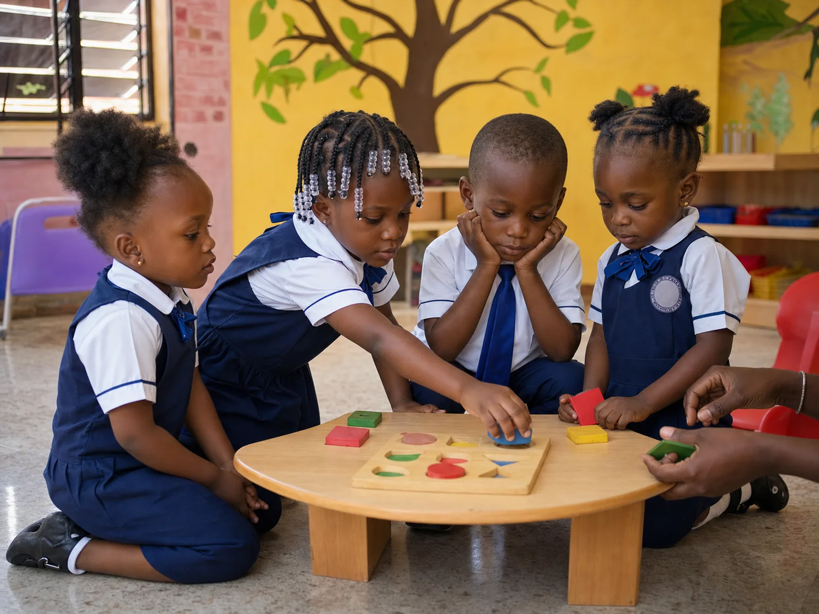 Children enjoying a early years learning activity