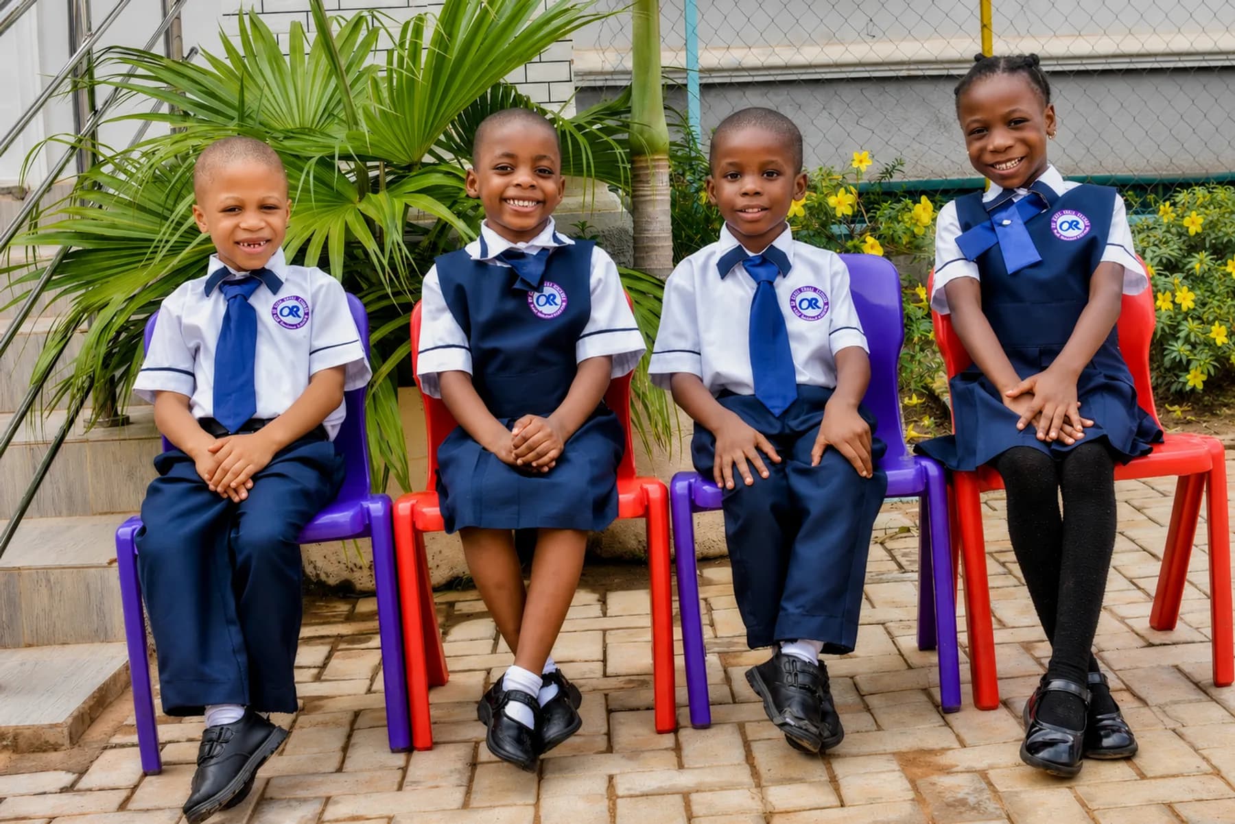 Four DARA pupils in uniform
